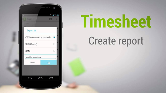 Timesheet work time tracker