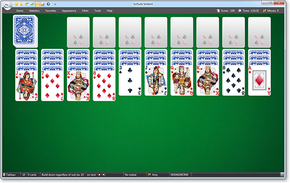 solsuite solitaire card