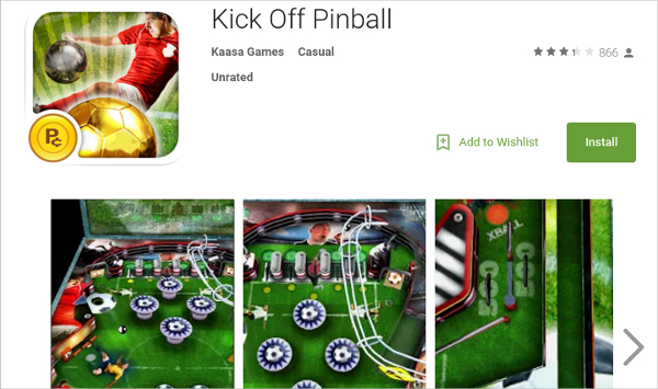 kick off pinball