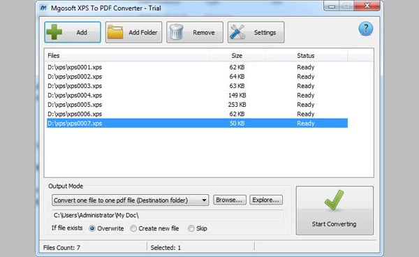 mgosoft xps to pdf converter