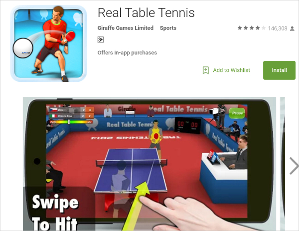 real table tennis
