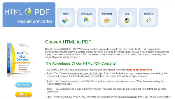 total html converter