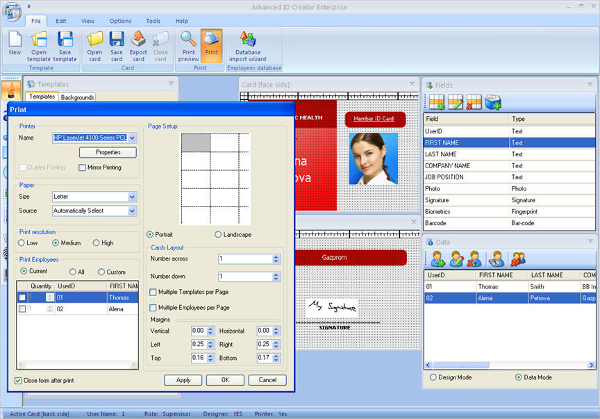 free download software id card creator