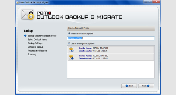 remo outlook backup and migrate