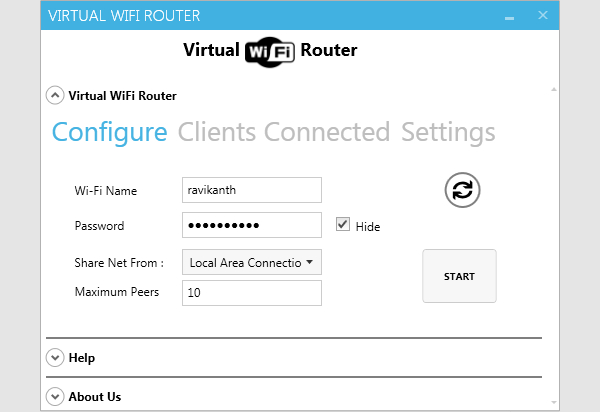 virtual wi fi router