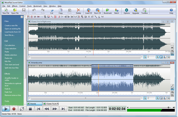 wavepad audio editing