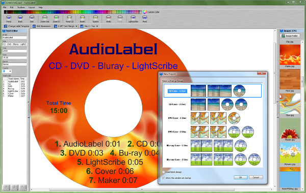 audiolabel lightscribe software