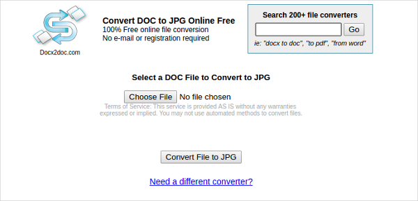 docx2doc convert doc to jpg 