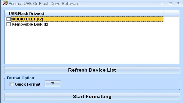 format usb or flash drive software