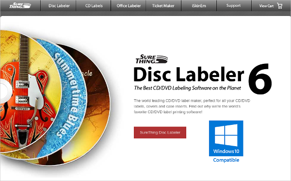 surething disc labeler deluxe 6