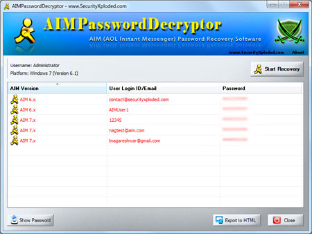 aim password detector