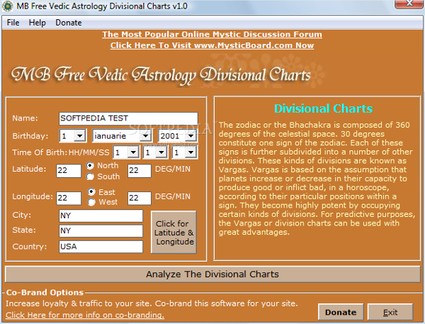mb free vedic astrology divisional charts