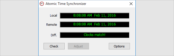 atomic time synchronizer