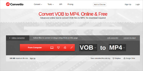 convert vob to mp4