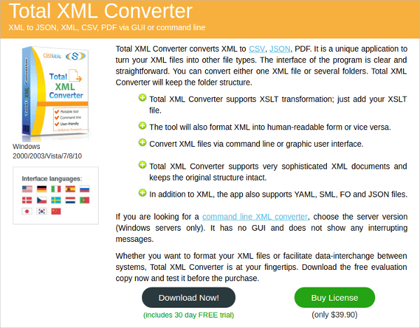 total xml converter