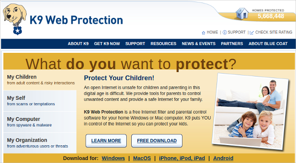 k9 web protection