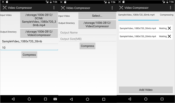 video compressor for android