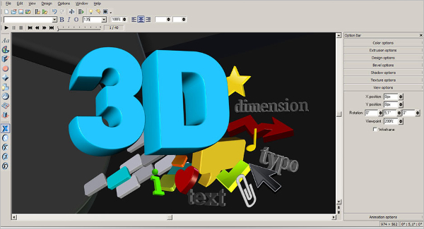 3d flash text animation software free download