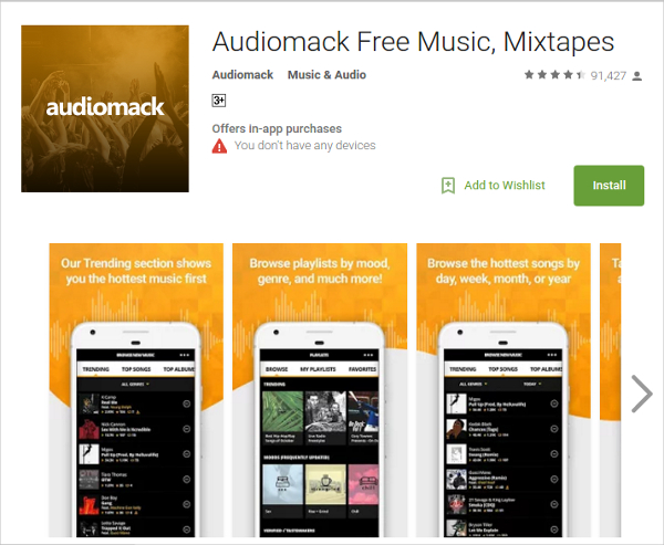 audiomack free