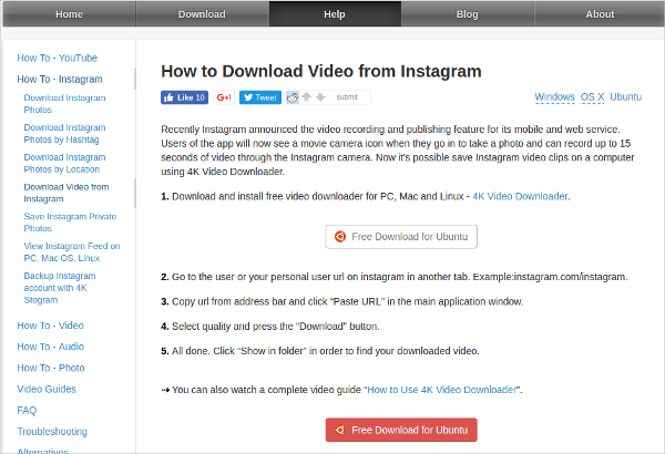 download video from instagram