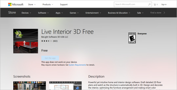 live interior 3d free