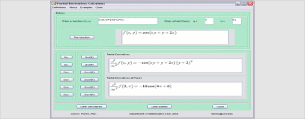 maplesoft partial derivatives calculator