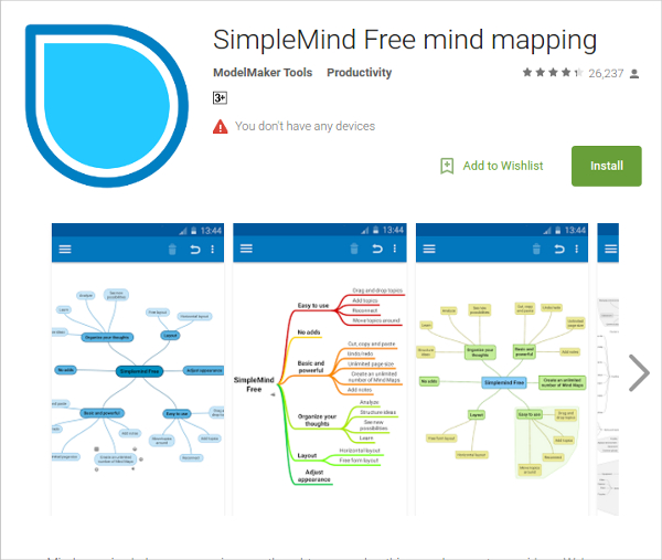 simplemind free mind mapping1