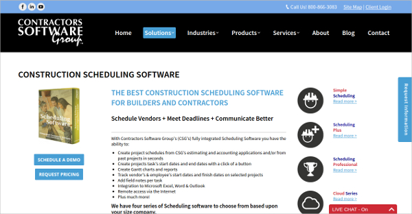 construction scheduling software