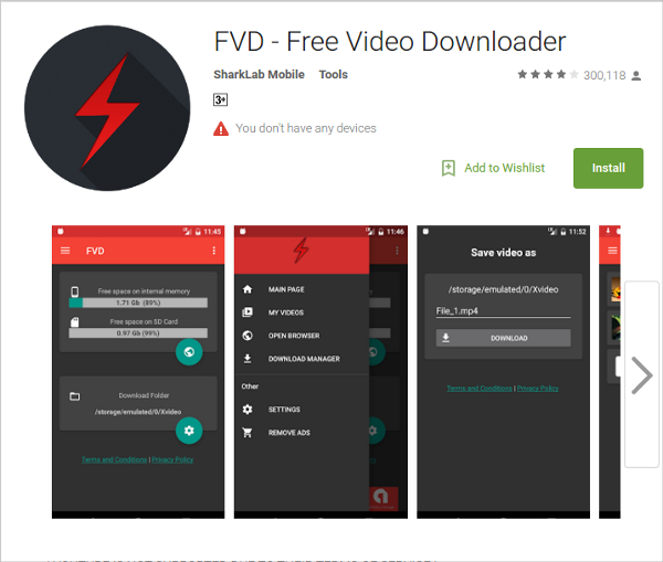 fvd free video downloader