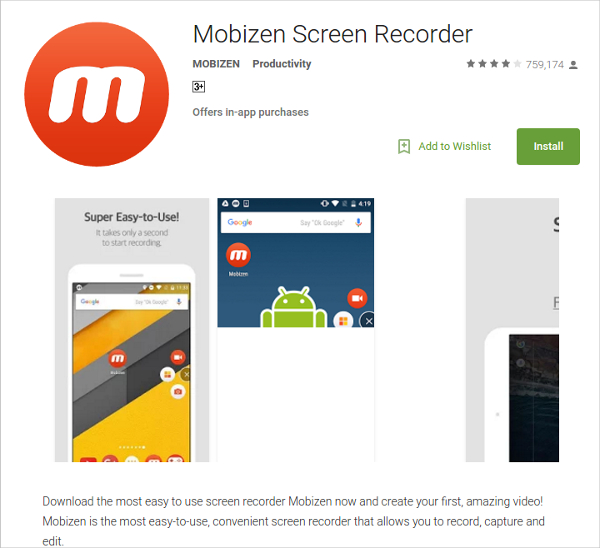 mobizen screen recorder