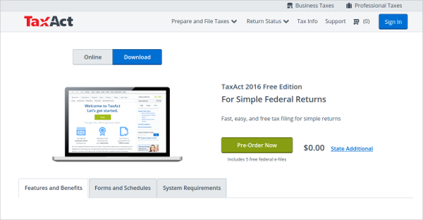 download tax software free