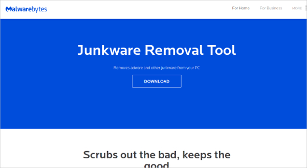 malwarebytes junkware removal tool