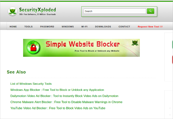 simple website blocker