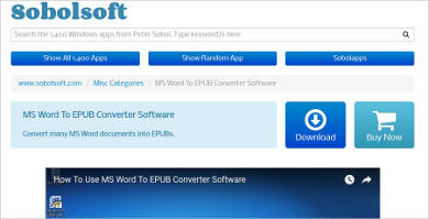 ms word to epub converter software