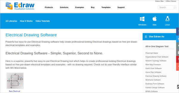 edraw electrical drawing software