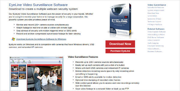 eyeline video surveillance software