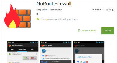 noroot firewall