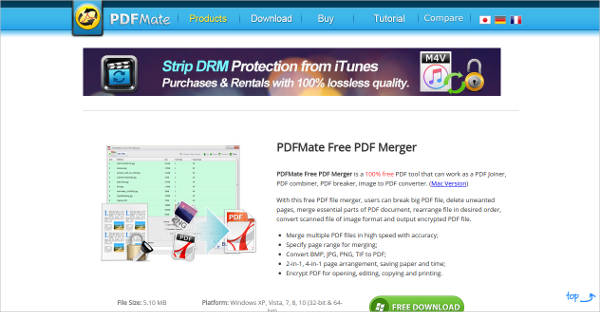 pdfmate free pdf merger