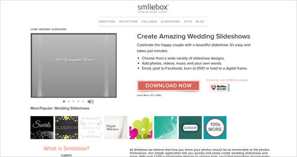 smilebox most popular software