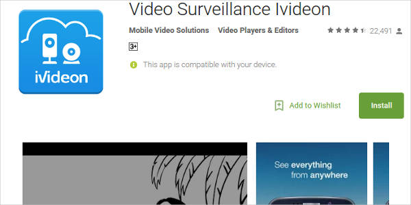 video surveillance ivideon for android