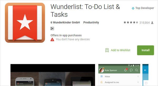 wunderlist for android