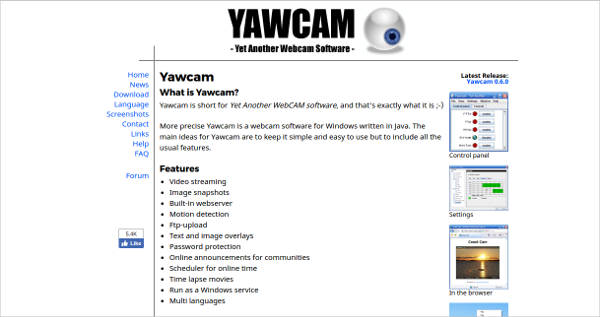 yawcam most popular software