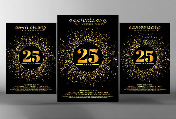25th anniversary party invitation