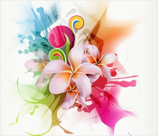 abstract flower vector