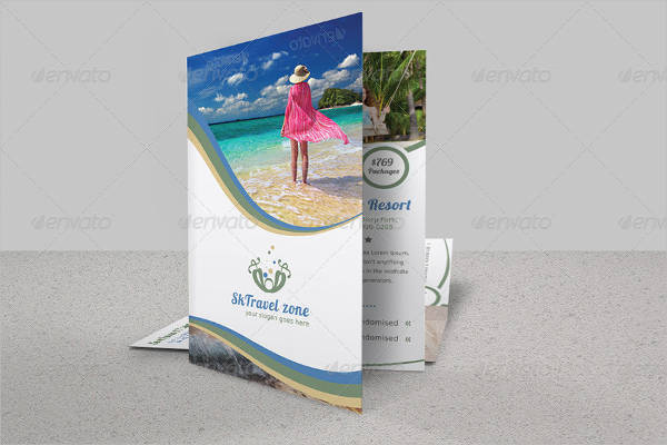 bi fold travel brochure