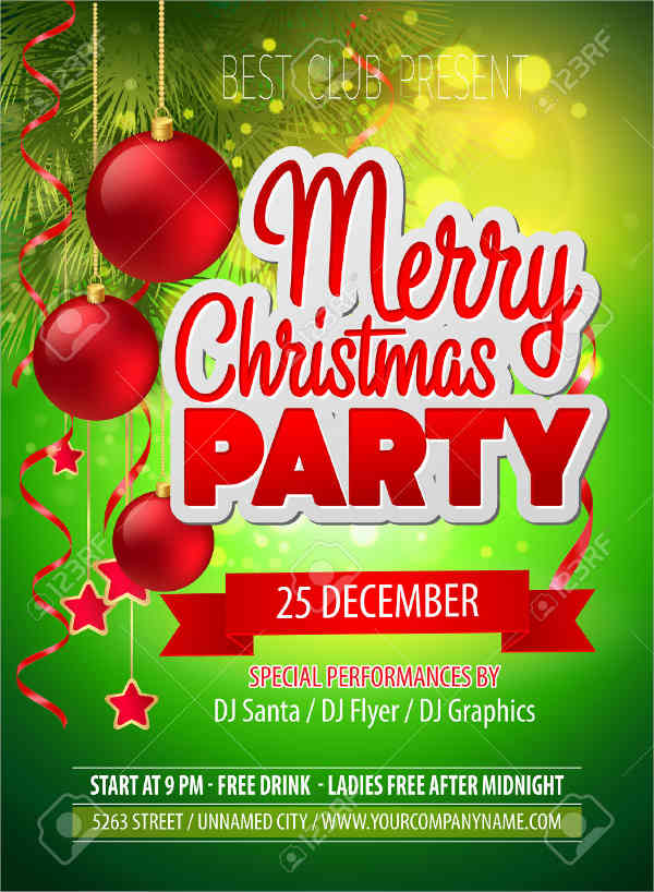 christmas holiday party flyer2