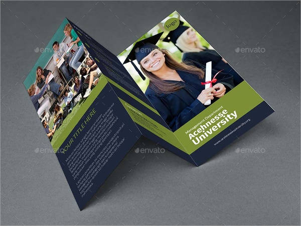 college tri fold brochure