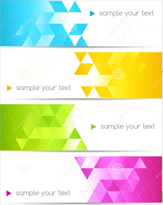 colorful abstract banner vector