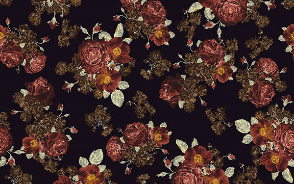 dark floral pattern