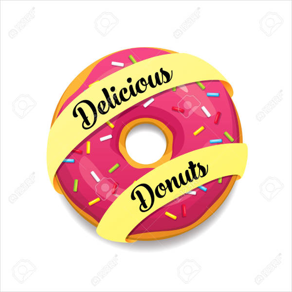 delicious donut vector